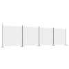 3dílný paraván bílý 698x180 cm textil
