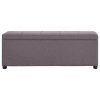 Lavice s úložným prostorem 116 cm taupe polyester