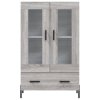 Skříň highboard šedá sonoma 69,5 x 31 x 115 cm kompozitní dřevo