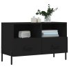 TV skříňka černá 80 x 36 x 50 cm kompozitní dřevo