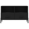 TV skříňka černá 80 x 36 x 50 cm kompozitní dřevo