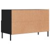 TV skříňka černá 80 x 36 x 50 cm kompozitní dřevo