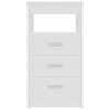 Komoda se zásuvkami bílá 40 x 50 x 76 cm kompozitní dřevo