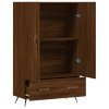 Skříň highboard hnědý dub 69,5 x 31 x 115 cm kompozitní dřevo