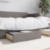 Zásuvky pod postel 2 ks taupe kompozitní dřevo a textil