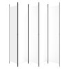 vidaXL 5dílný paraván bílý 250x220 cm textil