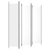 vidaXL 5dílný paraván bílý 250x220 cm textil