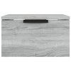 Nástěnný noční stolek šedý sonoma 34 x 30 x 20 cm