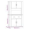 Skříň highboard bílá kompozitní dřevo 3185367