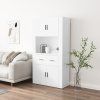 Skříň highboard bílá kompozitní dřevo 3185367