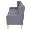 Sedací souprava 2 kusy textil šedá 274934