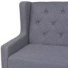 Sedací souprava 2 kusy textil šedá 274934