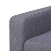 Sedací souprava 2 kusy textil šedá 274934