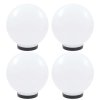 Kulovité LED lampy 4 ks koule 25 cm PMMA