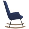 Houpací křeslo modré textil
