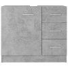 Skříňka pod umyvadlo betonově šedá 63x30x54 cm kompozitní dřevo