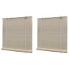 Zatemňovací rolety z přírodního bambusu 2 ks 120 x 160 cm