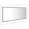 LED koupelnové zrcadlo betonově šedé 100 x 8,5 x 37 cm akrylové
