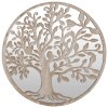 Zahradní zrcadlo pískové 60 x 2,5 cm železo kulaté do exteriéru