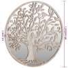 Zahradní zrcadlo pískové 60 x 2,5 cm železo kulaté do exteriéru