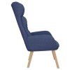 Relaxační křeslo modré textil 341294