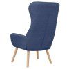 Relaxační křeslo modré textil 341294