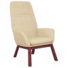 Relaxační židle krémová textil 341385