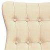Relaxační židle krémová textil 341270