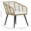 3dílný bistro set polyratan dub 48577