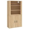 Skříň highboard dub sonoma kompozitní dřevo