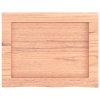 Nástěnná police světle hnědá 40x30x(2-4)cm ošetřený masivní dub