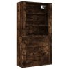 Skříň highboard kouřový dub kompozitní dřevo