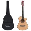 12dílný set folková akustická kytara s výřezem a 6 strunami 38"