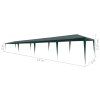 Party stan 3 x 12 m PE zelený 45095