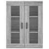 Skříň highboard šedá sonoma 69,5 x 34 x 180 cm kompozitní dřevo