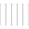 5dílný paraván bílý 250x200 cm textil