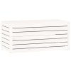 Zahradní box bílý 101 x 50,5 x 46,5 cm masivní borové dřevo