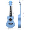 Set soprano ukulele s obalem pro děti blankytně modré 21"