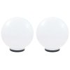 Kulovité LED lampy 2 ks koule 40 cm PMMA