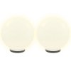 Kulovité LED lampy 2 ks koule 40 cm PMMA