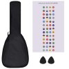 Set soprano ukulele s obalem pro děti černé 21"