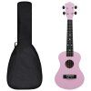 Set soprano ukulele s obalem pro děti růžové 23" 70153