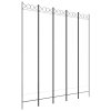 vidaXL 5dílný paraván bílý 200x220 cm textil