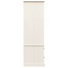 Šatní skříň VIGO bílá 90 x 55 x 170 cm masivní borové dřevo