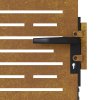 Zahradní branka 85 x 100 cm z corten oceli čtvercový design