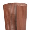 Oboustranný zahradní plot 110 x 300 cm hnědý
