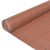 Oboustranný zahradní plot 110 x 300 cm hnědý