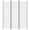 3dílný paraván bílý 150x180 cm textil