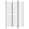 3dílný paraván bílý 150x180 cm textil
