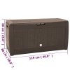 Zahradní úložný box hnědý 119 x 48 x 60 cm polypropylen